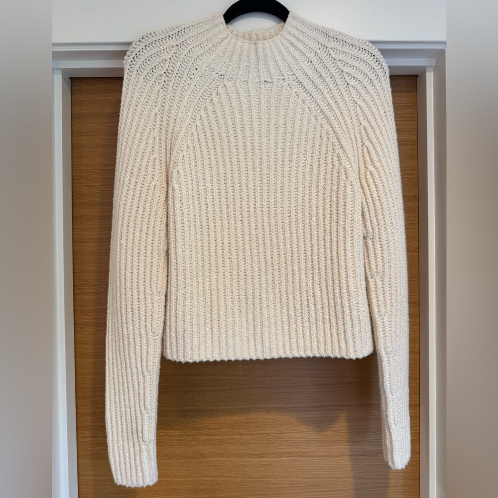 Vince Bone White Knit Sweater